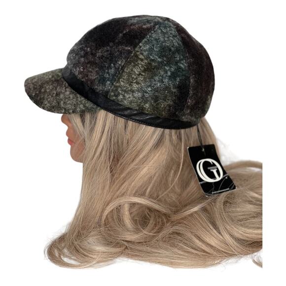 COPY - Giovannio New York women’s Hat Wool Blend Cap Newsboy Cap Gray Black New